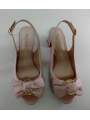 Prestigio zapato rosa lazo