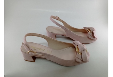 Prestigio zapato rosa lazo