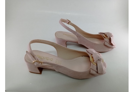Prestigio zapato rosa lazo