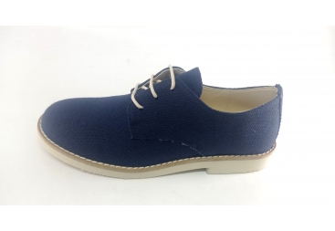 Zapato lino azul niño