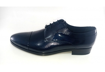 Zapato charol azul caballero tubolari
