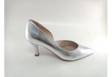 Patricia Miller zapato salón plata