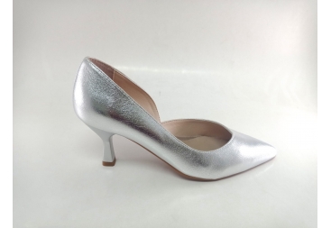 Patricia Miller zapato de vestir nacarado platino