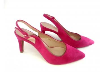 Ballery zapato vestir antelina fuxia