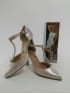 Zapato fiesta tira brillantes punta y talón Nude