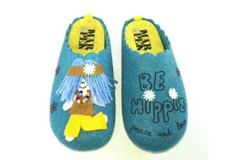 Zapatilla de casa hippie