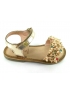 Sandalia oro/nude piel