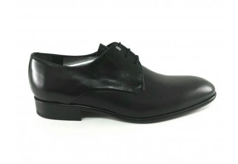 Zapato piel negro liso