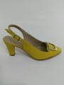 Zapato destalonado hebilla amarillo