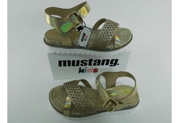 Sandalia oro metalizada