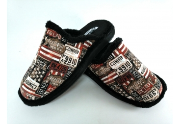 Zapatilla de estar por casa con estampado USA