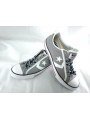 Zapatilla de lona gris converse