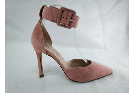 Zapato en ante rosa Alarcón