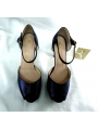 Zapato abierto en color azul marino Ana Román
