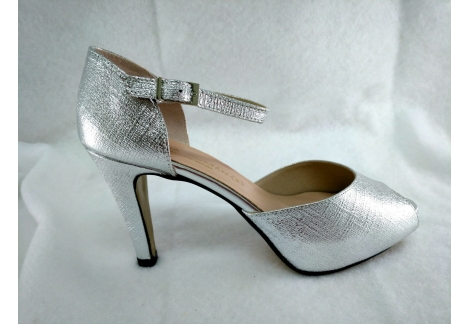 zapato plata Ana Román