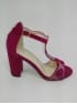Sandalia fuxia brillantes