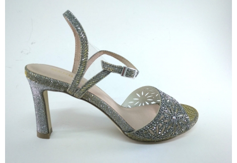 Sandalia de señora plata - Calzados Grau