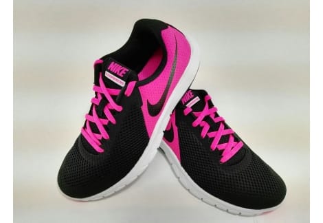 Zapatilla deportiva Nike mitad negro/fuxia