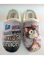 Vivan zapatilla señora invierno gatos