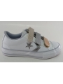 Converse zapatilla de piel blanca