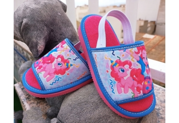 Zapatilla casa niña rosa unicornio