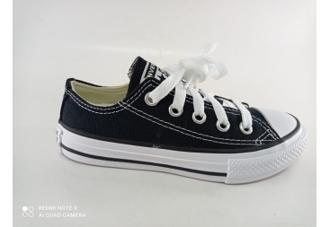 Zapatilla lona negra niño CONVERSE