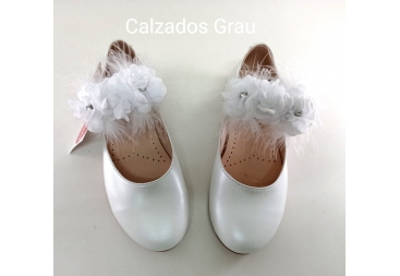 Zapato blanco comunion niña